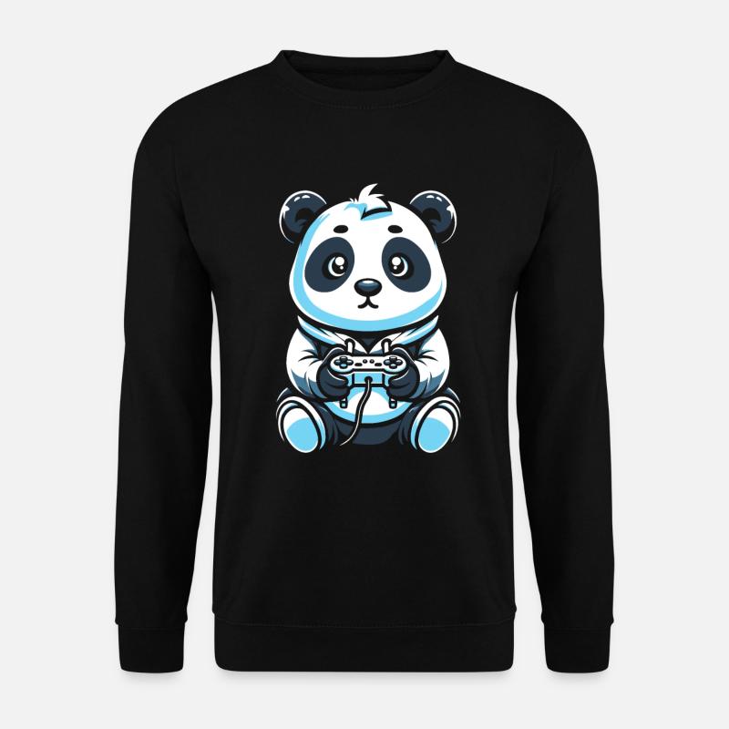 Gamer Gaming Gaming Panda Bear - Unisex Pullover - Schwarz