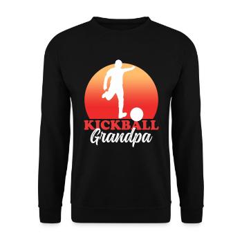 Kickball grand-père Kickballer Kickball joueur cadeau - Sweat-shirt Unisexe - noir - Devant - Alina (178cm) & Michal (187cm)