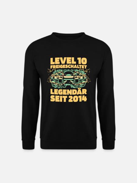 Gaming 10. Geburtstag 10 Jahre Gamer - Unisex Pullover - Schwarz