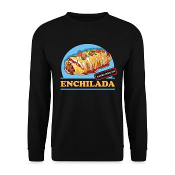 Enchiladas Mexican Food Enchilada Gift - Unisex Sweatshirt - black - Front - Alina (178cm) & Michal (187cm)