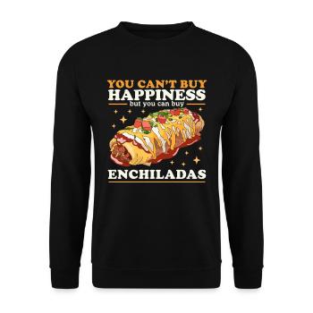 Enchilada Lover Food Enchiladas Gift - Unisex Sweatshirt - black - Front - Alina (178cm) & Michal (187cm)