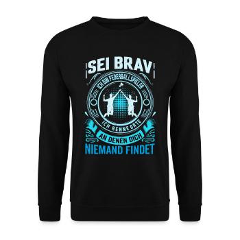 Badminton - Play Where The Wifi Is Weak - Unisex Pullover - Schwarz - Vorne - Alina (178cm) & Michal (187cm)