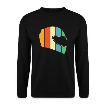 Motorrad Biker Motorbike - Unisex Pullover - Schwarz - Vorne - Alina (178cm) & Michal (187cm)