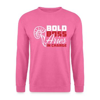 Astrologie Bélier - Sweat-shirt Unisexe - rose - Devant