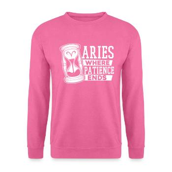 Astrologie Bélier - Sweat-shirt Unisexe - rose - Devant