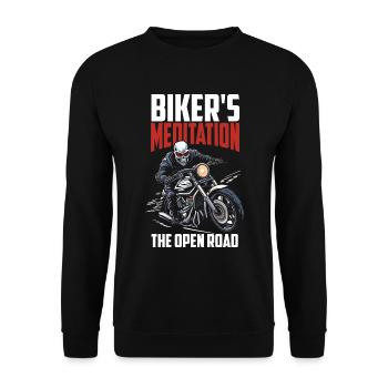 Motorrad Biker Moto Moto Thérapie - Sweat-shirt Unisexe - noir - Devant - Alina (178cm) & Michal (187cm)