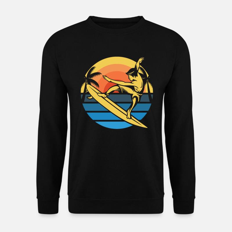 Surfeur Surf - Sweat-shirt Unisexe - noir