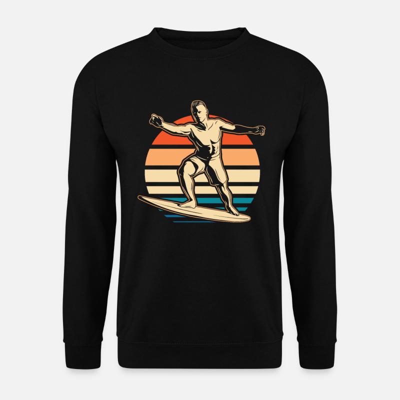 Surfeur Surf - Sweat-shirt Unisexe - noir