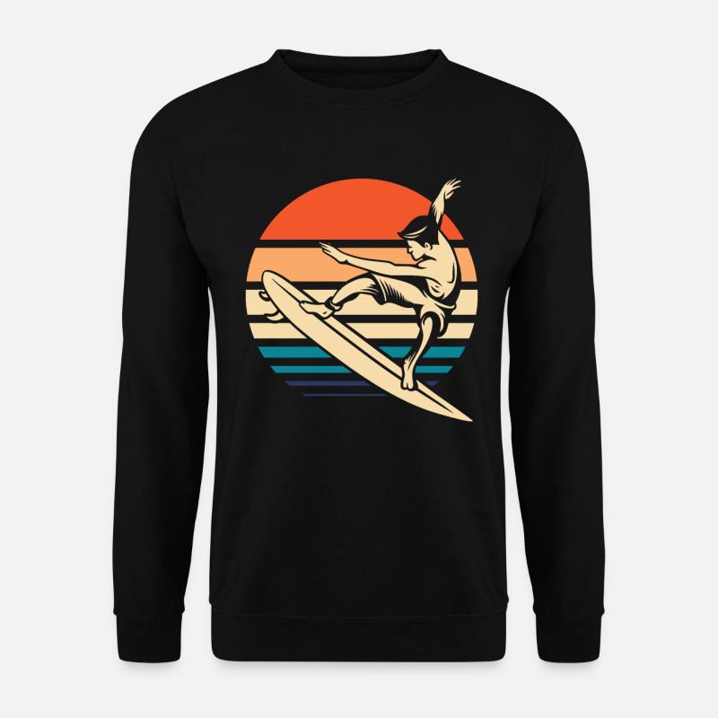 Surfeur Surf - Sweat-shirt Unisexe - noir