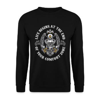Moto Motard Motard - Sweat-shirt Unisexe - noir - Devant - Alina (178cm) & Michal (187cm)