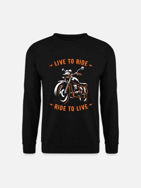 Motorcycle Biker Motorbike - Unisex Sweatshirt - black