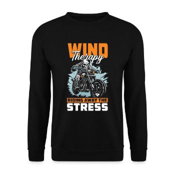 Moto Motard Motard - Sweat-shirt Unisexe - noir - Devant - Alina (178cm) & Michal (187cm)