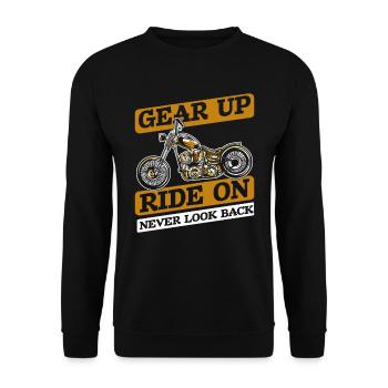 Moto Motard Motard - Sweat-shirt Unisexe - noir - Devant - Alina (178cm) & Michal (187cm)