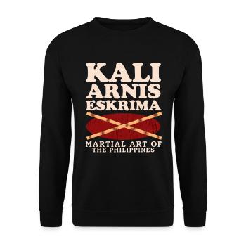 Arnis Eskrima Kali Filipino Martial Arts Gift - Unisex Sweatshirt - black - Front - Alina (178cm) & Michal (187cm)