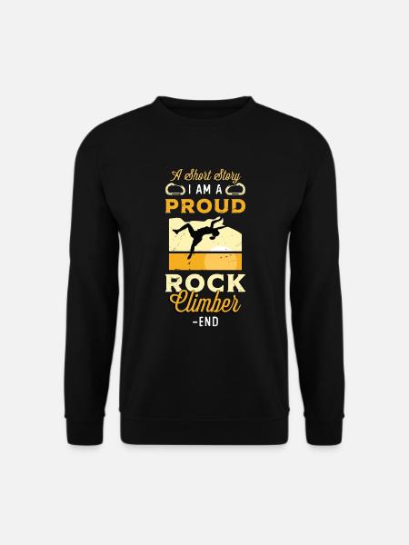 Grimpeur Une petite histoire Je suis un alpiniste - Sweat-shirt Unisexe - noir