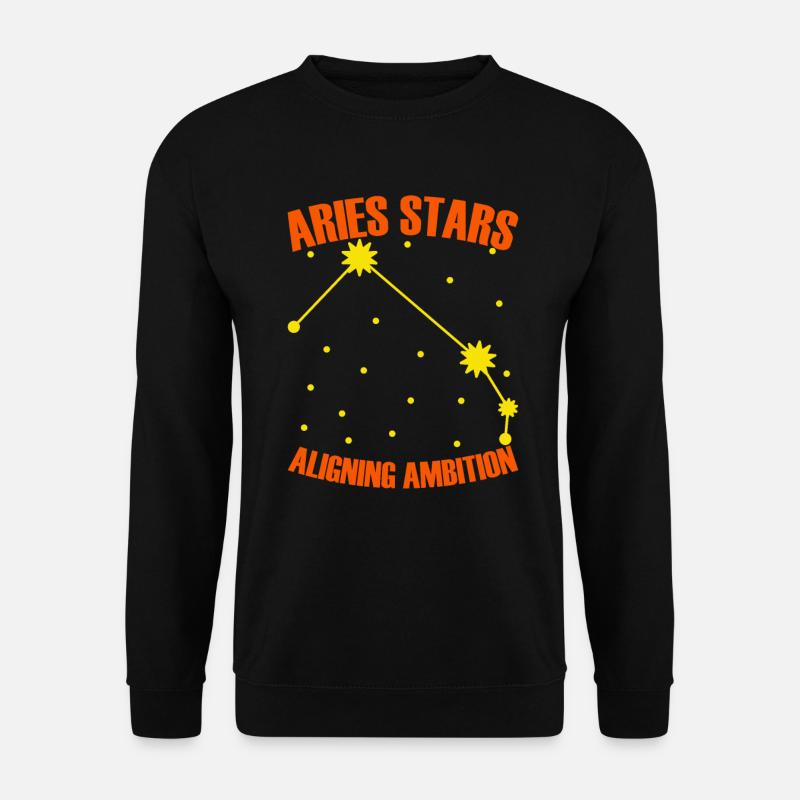 Widder Astrologie - Unisex Pullover - Schwarz