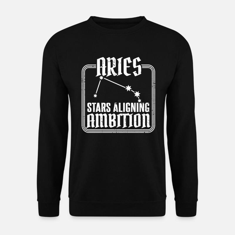 Signe du zodiaque Bélier - Sweat-shirt Unisexe - noir