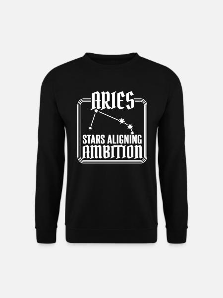 Widder Sternzeichen - Unisex Pullover - Schwarz