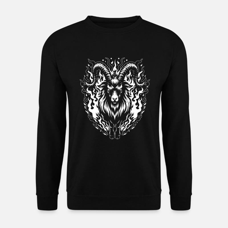 Widder Geometrisch - Unisex Pullover - Schwarz