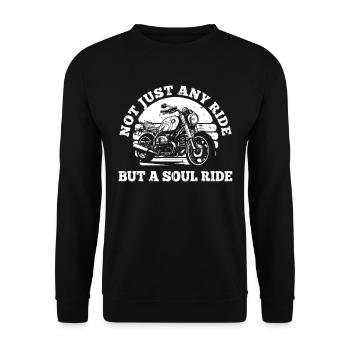 Moto Motard Motard - Sweat-shirt Unisexe - noir - Devant - Alina (178cm) & Michal (187cm)