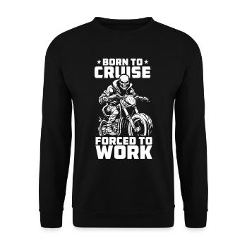 Moto Motard Motard - Sweat-shirt Unisexe - noir - Devant - Alina (178cm) & Michal (187cm)