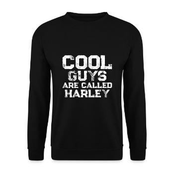 Les mecs cool s’appellent - Sweat-shirt Unisexe - noir - Devant - Alina (178cm) & Michal (187cm)