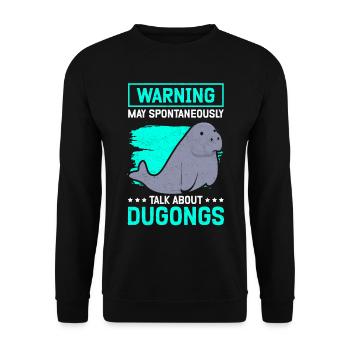 Dugong lamantins Forktail lamantin cadeau - Sweat-shirt Unisexe - noir - Devant - Alina (178cm) & Michal (187cm)