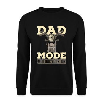 Motorrad Biker Motorbike Motorcycle Dad - Unisex Sweatshirt - black - Front - Alina (178cm) & Michal (187cm)