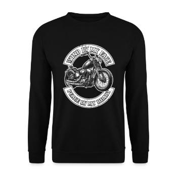 Motorrad Biker Moto Moto Thérapie - Sweat-shirt Unisexe - noir - Devant - Alina (178cm) & Michal (187cm)