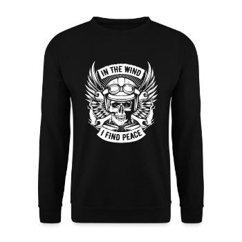 Motorrad Biker Moto Moto Thérapie - Sweat-shirt Unisexe - noir - Devant - Alina (178cm) & Michal (187cm)