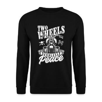 Motorrad Biker Moto Moto Thérapie - Sweat-shirt Unisexe - noir - Devant - Alina (178cm) & Michal (187cm)
