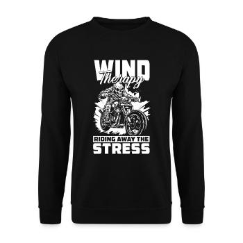 Moto Motard Motard - Sweat-shirt Unisexe - noir - Devant - Alina (178cm) & Michal (187cm)