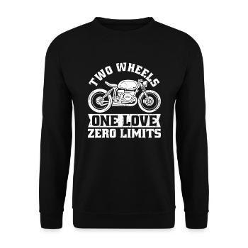 Moto Motard Motard - Sweat-shirt Unisexe - noir - Devant - Alina (178cm) & Michal (187cm)
