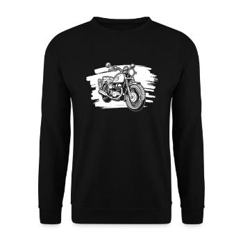 Moto Motard Motard - Sweat-shirt Unisexe - noir - Devant - Alina (178cm) & Michal (187cm)