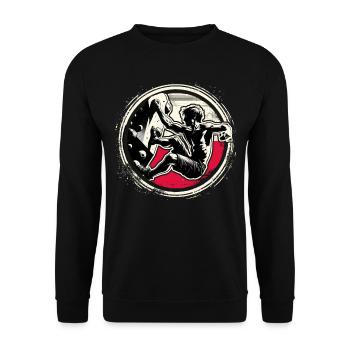 Poland Climber – Escalade de bloc en détresse - Sweat-shirt Unisexe - noir - Devant - Alina (178cm) & Michal (187cm)