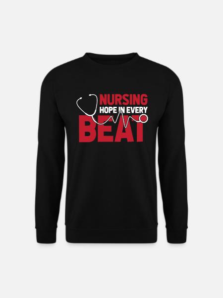 ECG de l’infirmière - Sweat-shirt Unisexe - noir