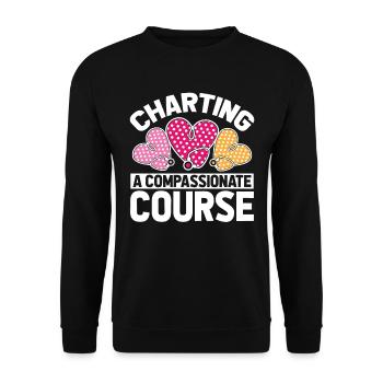 Infirmier - Sweat-shirt Unisexe - noir - Devant - Alina (178cm) & Michal (187cm)