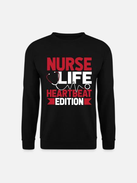 Nurse ECG - Unisex Sweatshirt - black