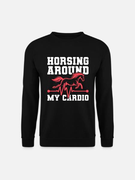 Électrocardiogramme équestre pour chevaux - Sweat-shirt Unisexe - noir