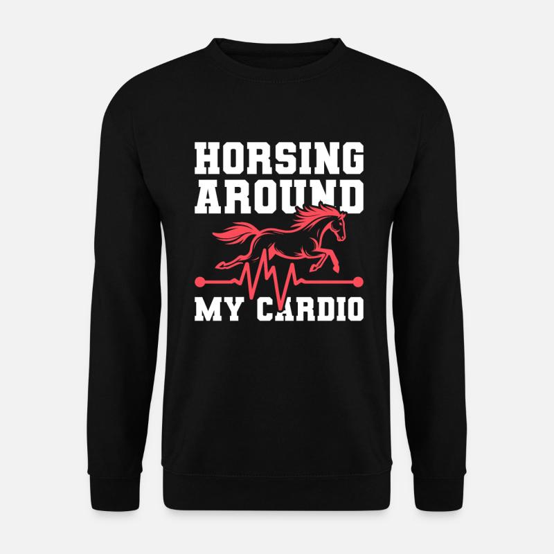 Électrocardiogramme équestre pour chevaux - Sweat-shirt Unisexe - noir