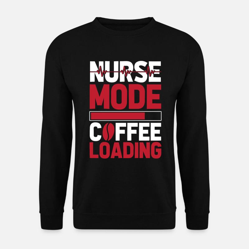 Krankenschwester Kaffee Koffein - Unisex Pullover - Schwarz
