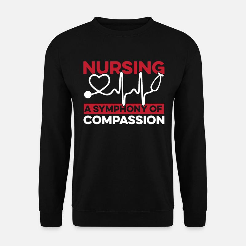 Krankenschwester Musik - Unisex Pullover - Schwarz