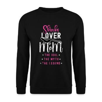 Amoureux des scinques Maman L’idole Le mythe Amoureux des reptiles - Sweat-shirt Unisexe - noir - Devant - Alina (178cm) & Michal (187cm)