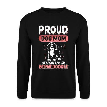 Bernedoodle Mom Dog Owner Dog Mom Gift - Unisex Sweatshirt - black - Front - Alina (178cm) & Michal (187cm)