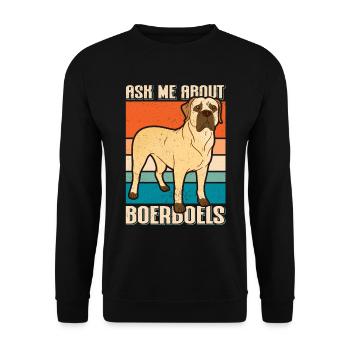 Boerboel chien chien propriétaire cadeau - Sweat-shirt Unisexe - noir - Devant - Alina (178cm) & Michal (187cm)