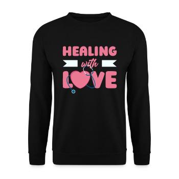 Infirmier - Sweat-shirt Unisexe - noir - Devant - Alina (178cm) & Michal (187cm)