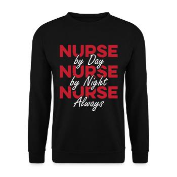 Infirmière Super-héroïne - Sweat-shirt Unisexe - noir - Devant - Alina (178cm) & Michal (187cm)