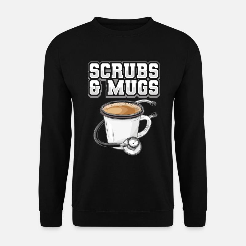 Krankenschwester Kaffee - Unisex Pullover - Schwarz