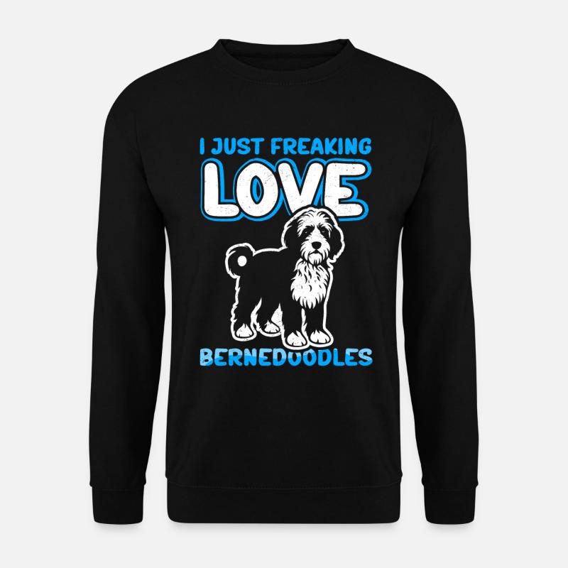Bernedoodle Hundehalter Hundebesitzer Geschenk - Unisex Pullover - Schwarz