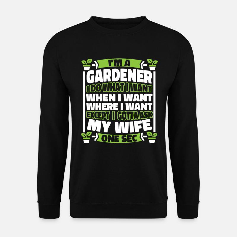 Hobbygärtner Garten - Unisex Pullover - Schwarz